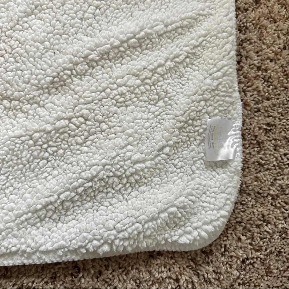 Halloween Lovey Ghost and Pumpkin White Patterned Blanket Baby Blanket Shearling
